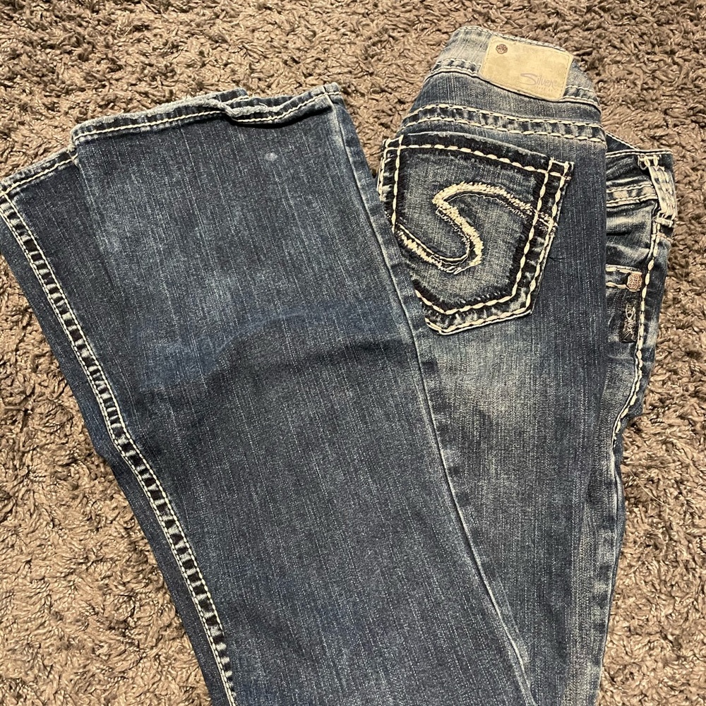 Silver Suki mid boot bootcut jeans - size 27